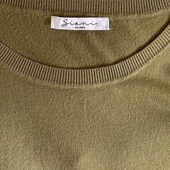 Siani Milano Crew Neck Sweater with Specialty Sleeves XXL - Picture 2 of 7